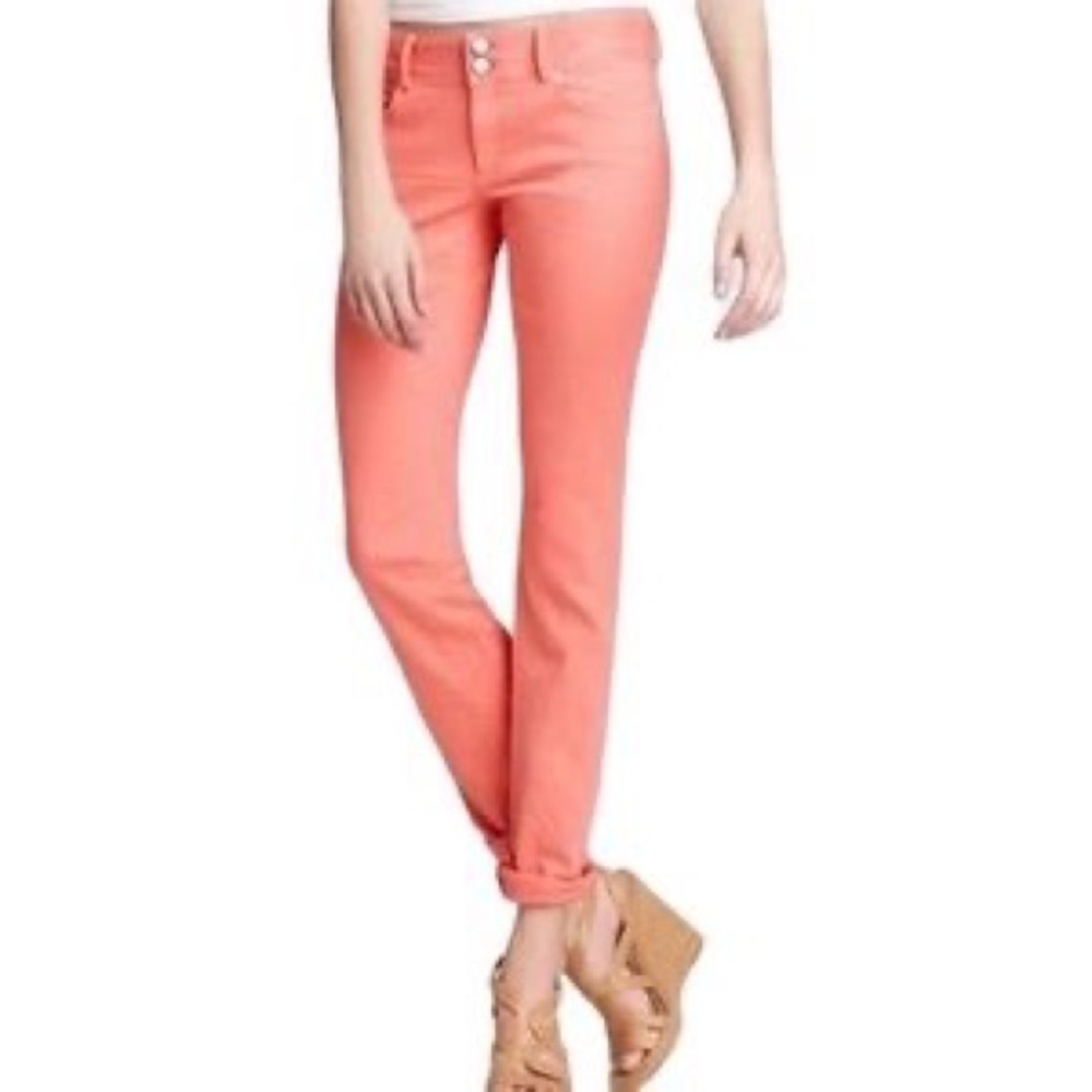 NWT Lilly Pulitzer Worth Straight Jeans Size 4 in Ginger Orange
